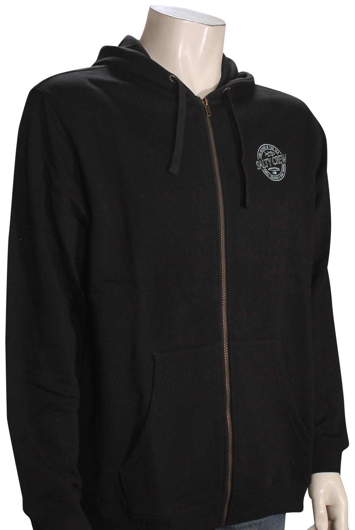 Salty Crew Skewed Fleece Zip Hoody - Black