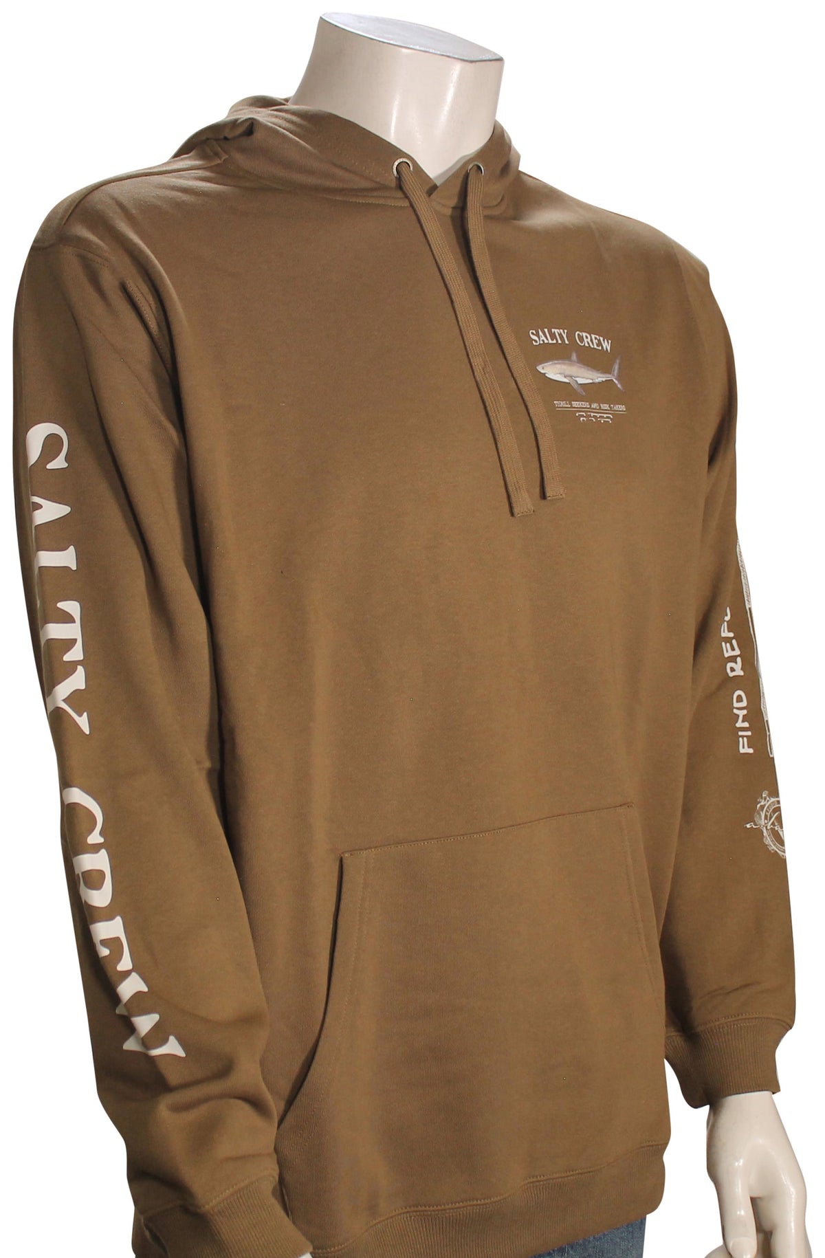 Salty Crew Bruce Fleece Pullover Hoody - Teak