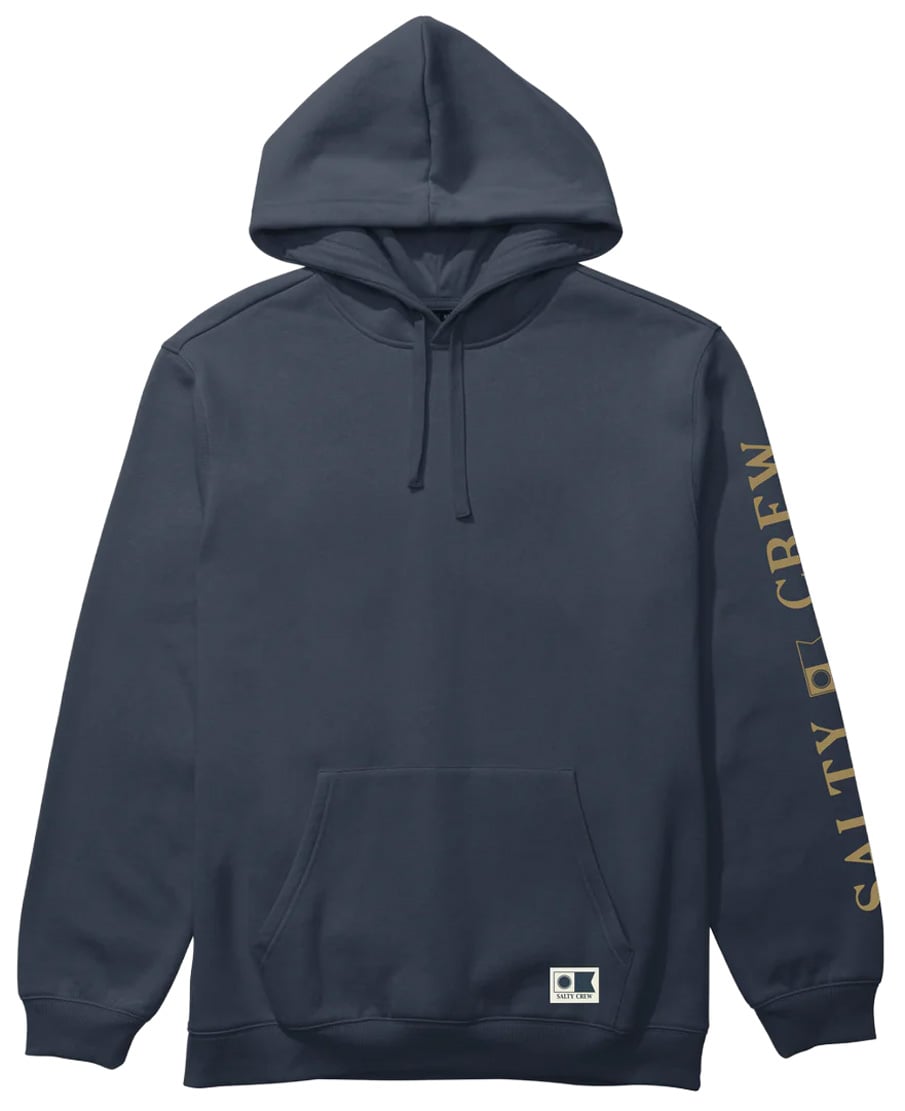 Salty Crew Refuge Fleece Pullover Hoody - Midnight Navy