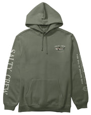 Salty Crew Bruce Fleece Pullover Hoody - Dusty Olive