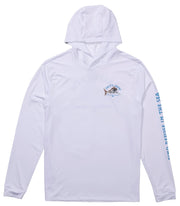 Salty Crew Lurking Hooded Sun Shirt - White