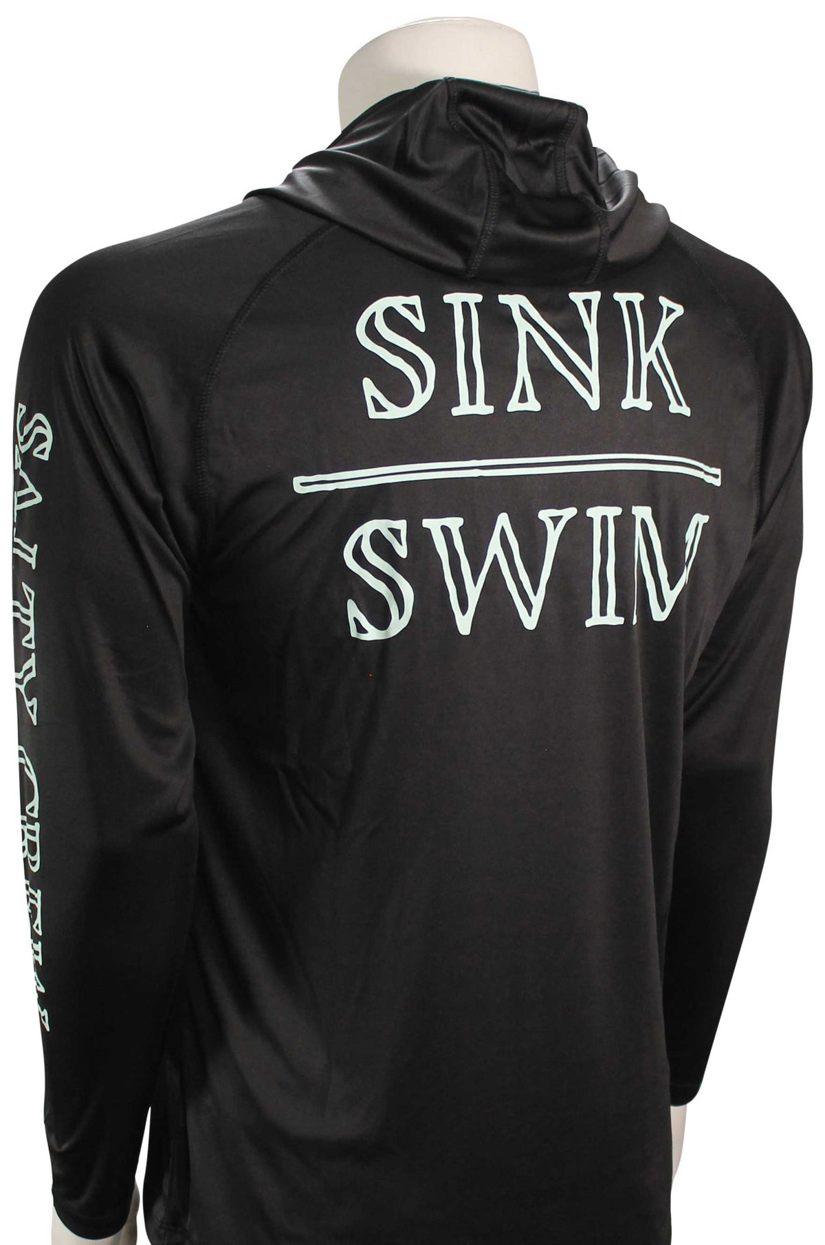 Salty Crew Over Under Pinnacle Tech Pullover Hoody - Black / Aqua