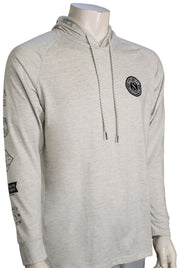 Salty Crew Patchy Tech Pullover Hoody - Vintage White, front view