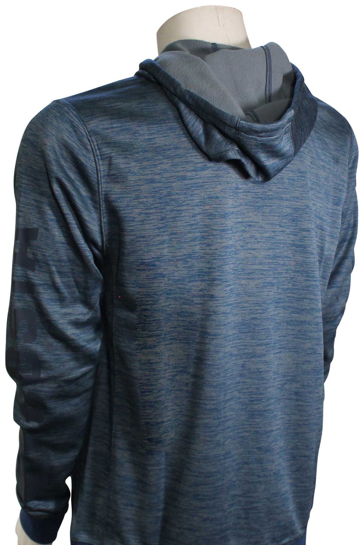 Costa Tech Fleece Pullover Hoody - Navy Blue Heather, back view