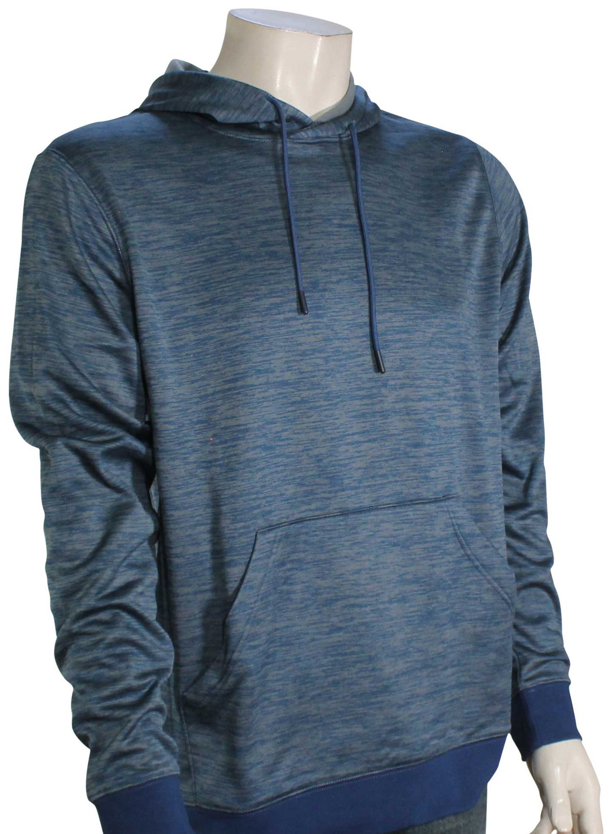 Costa Tech Fleece Pullover Hoody - Navy Blue Heather, front view