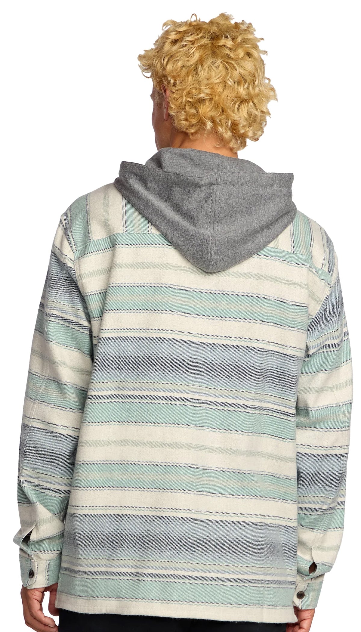 Billabong Baja Flannel Hoody - Oatmeal – back view