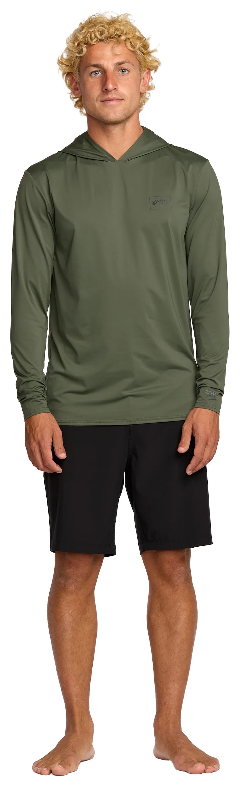 Billabong Arch Mesh Surf Hoody - Dark Military – alternate view 1