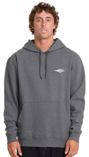 Billabong Crayon Wave Men's Pullover Hoody - Dark Grey Heather