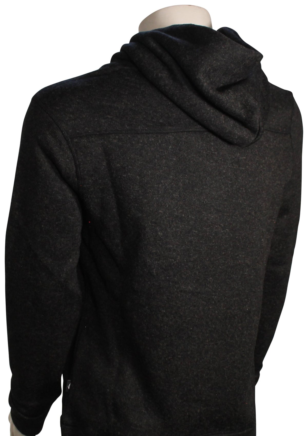Quiksilver Keller Pullover Hoody - Classic Black Heather – back view