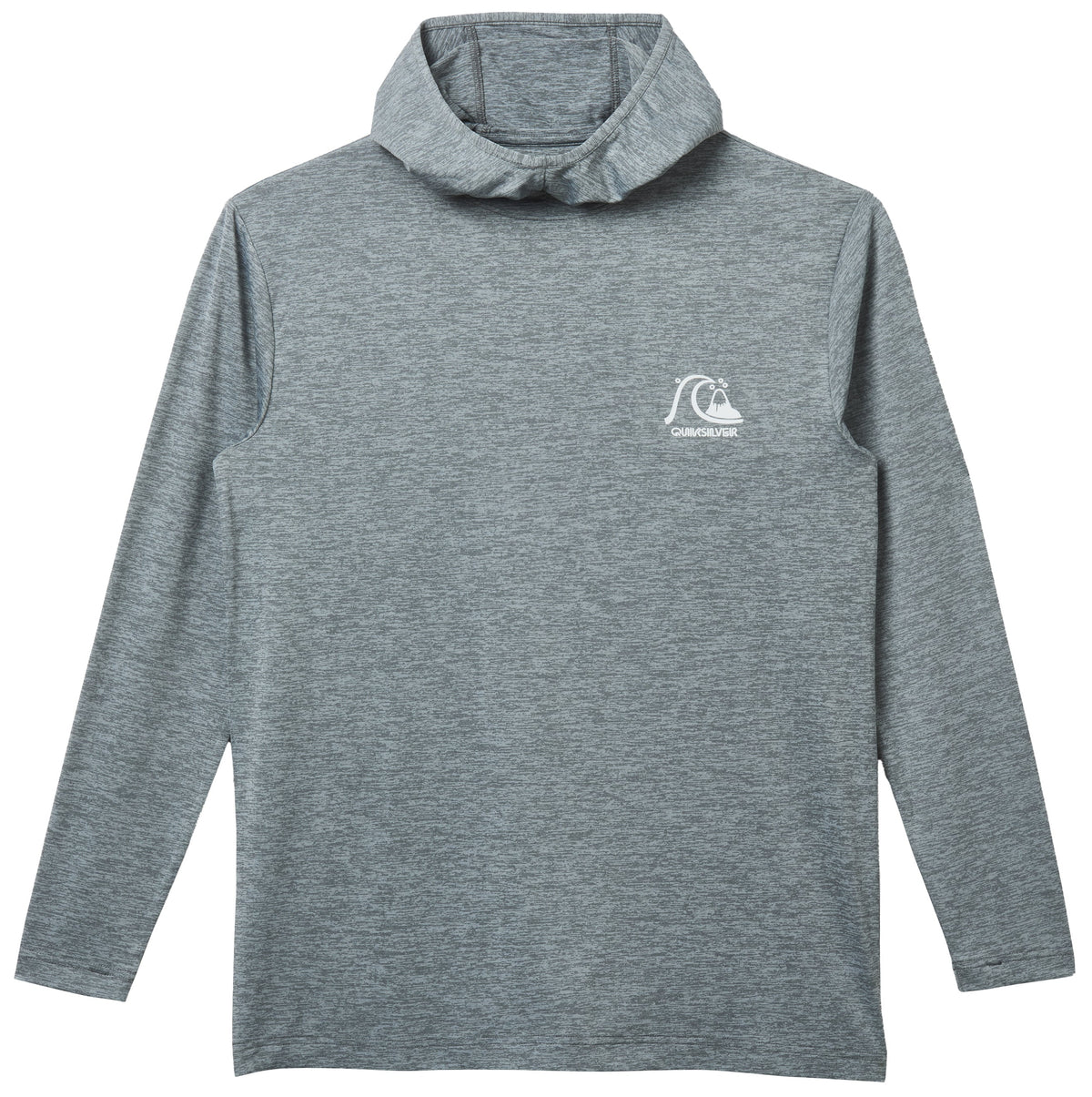 Quiksilver DNA Logo Surf Hoody - Smoked Grey Heather