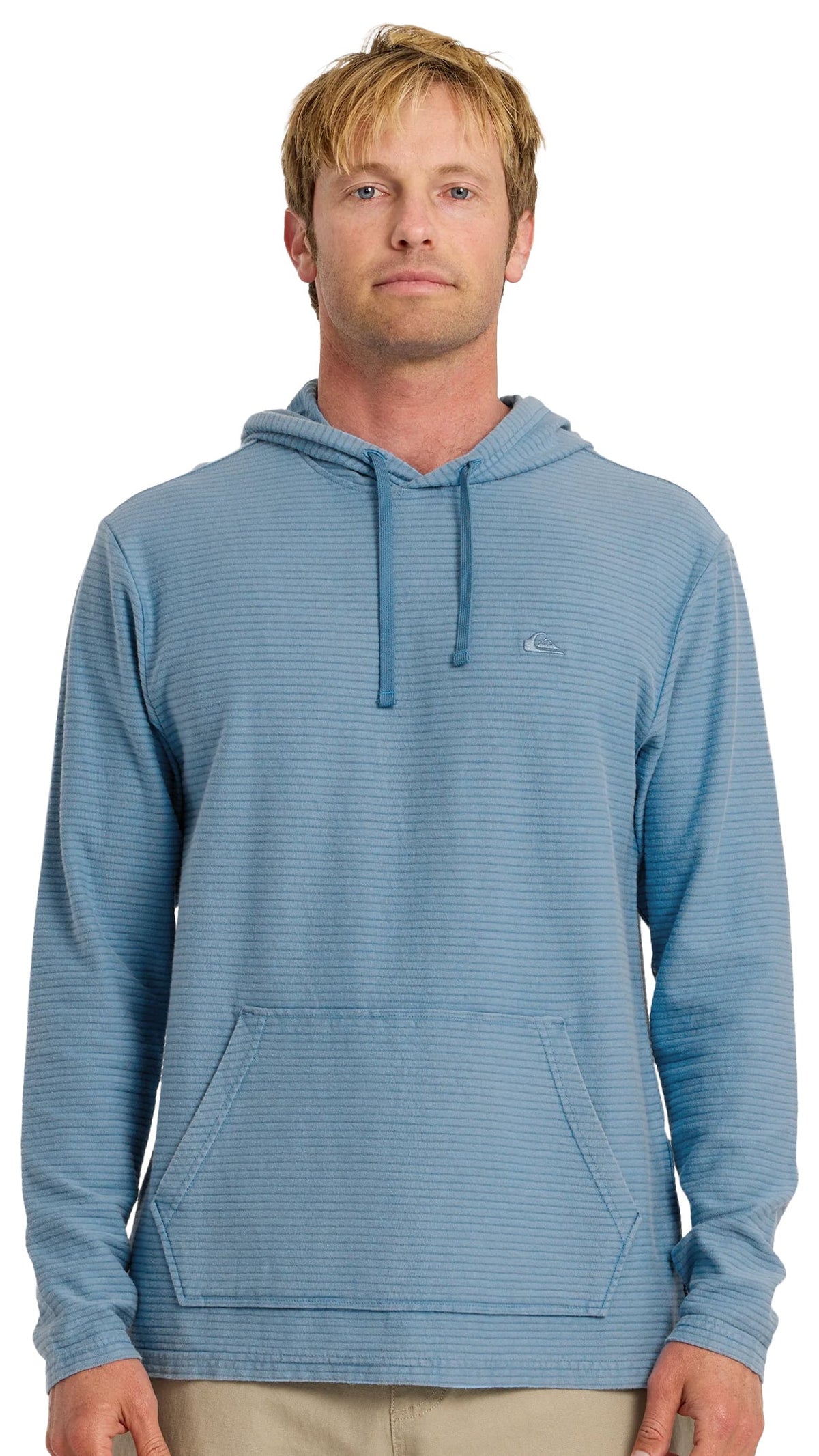 Quiksilver Alamitos Jacquard Stripe Men's Pullover Hoodie - Riviera