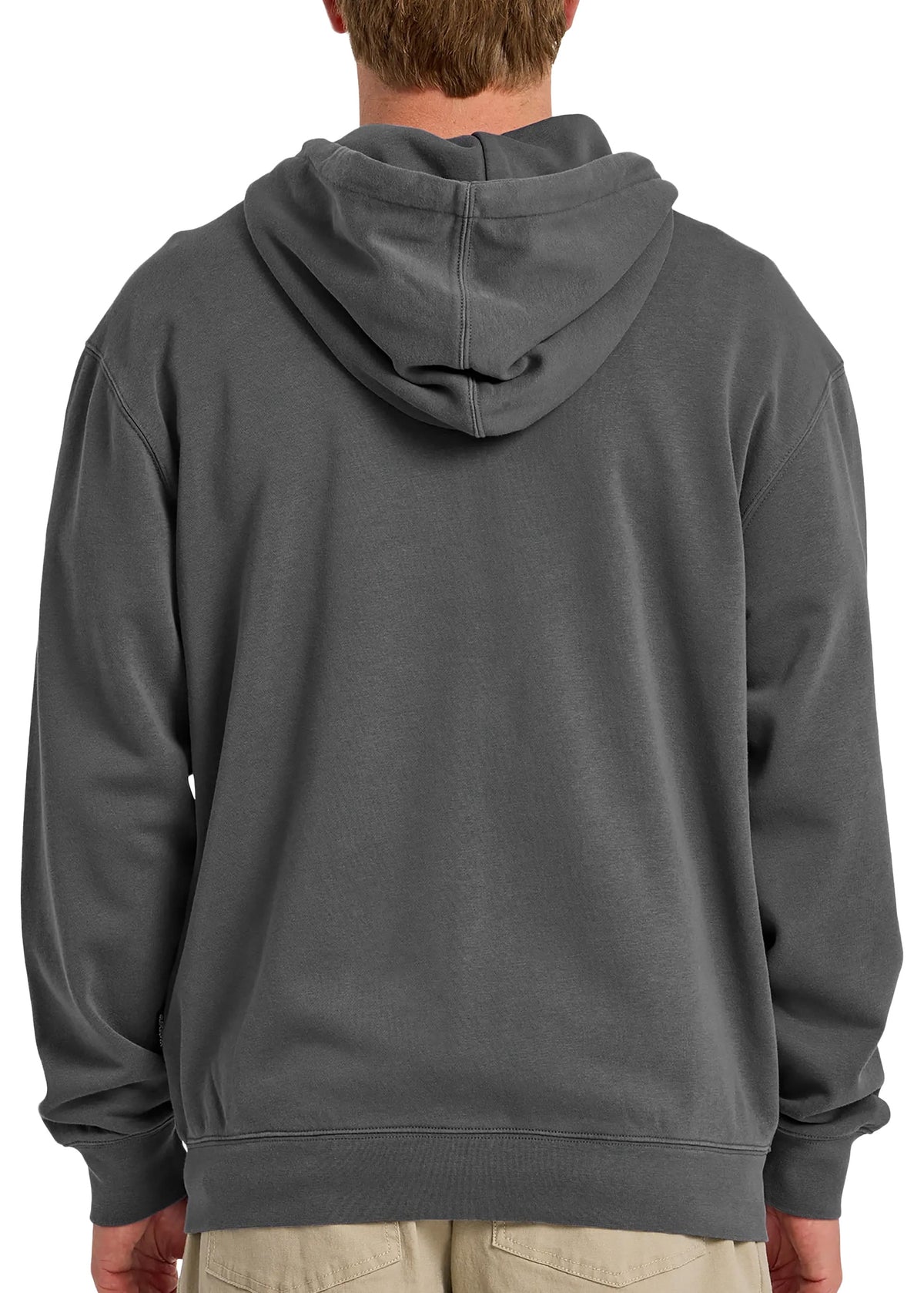Quiksilver Saltwater Mineral Washed Men's Zip Hoody - Iron Gate – back view