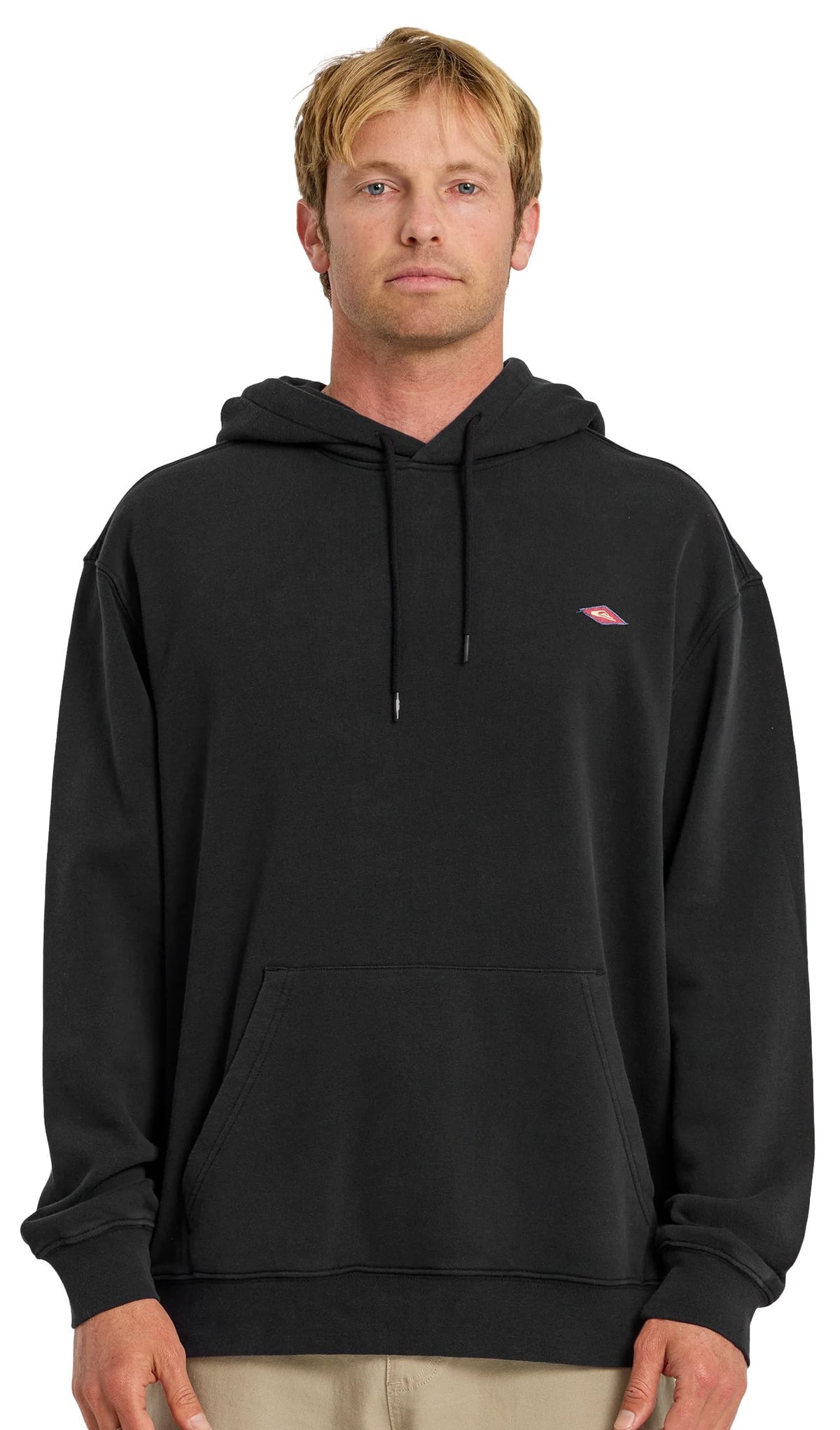 Quiksilver Saltwater Mineral Washed Men's Pullover Hoody - Anthracite