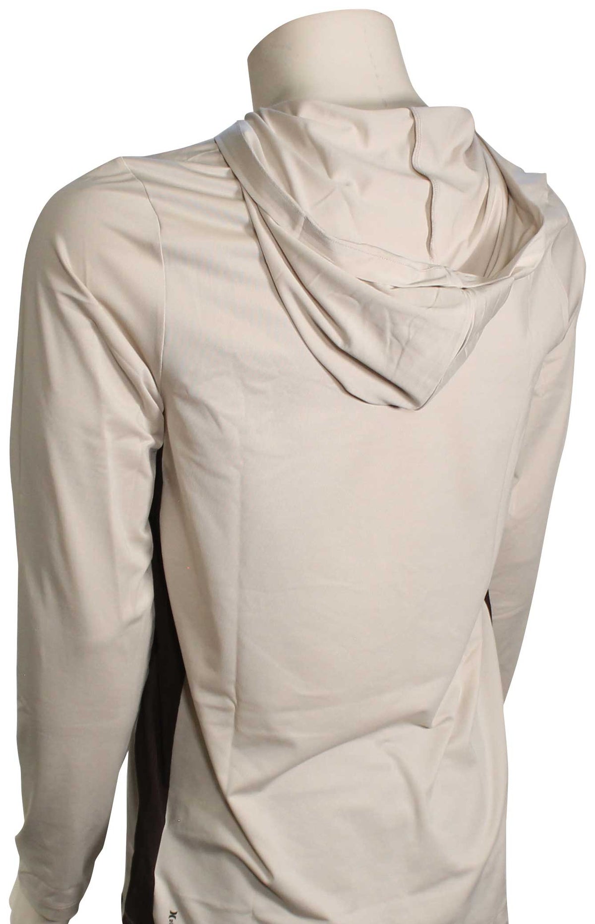 Hurley H2O-DRI Atticus Fastlane LS Surf Hoody - Bone Heather – back view
