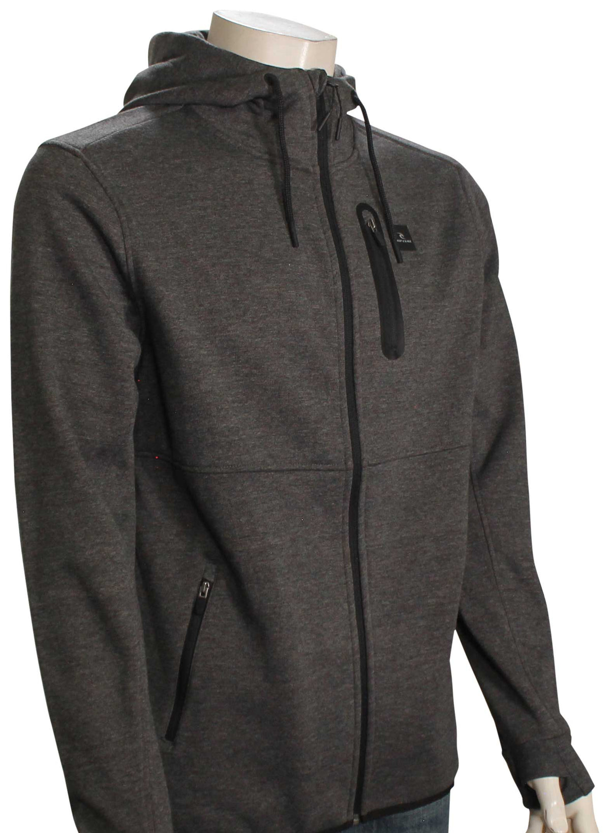 Rip Curl Departed Anti Series Fleece Hoody - Charcoal Marle