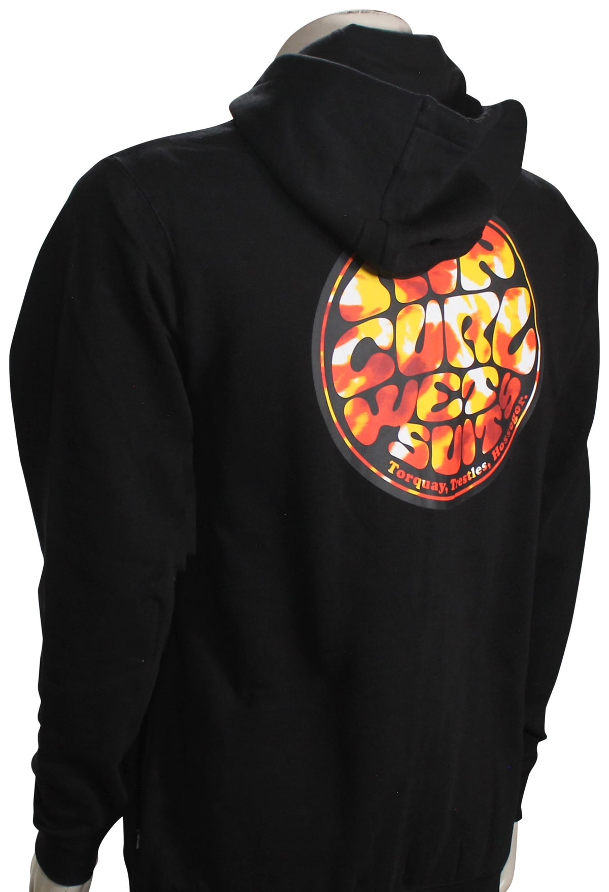 Rip Curl Wettie Passage Icon Zip Hoody - Black – back view