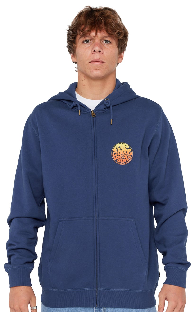 Rip Curl Wettie Passage Icon Zip Hoody - Light Navy