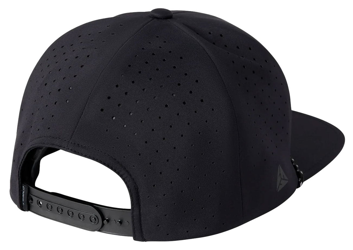 O'Neill Men’s TRVLR Snapback Hat - Mid Profile 6 Panel Performance Cap, Black – back view