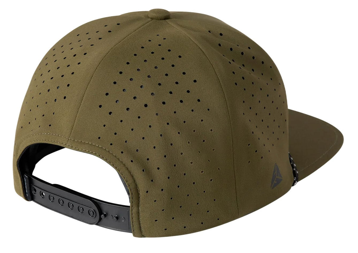 O'Neill Men’s TRVLR Snapback Hat - Mid Profile 6 Panel Performance Cap, Dark Olive – back view