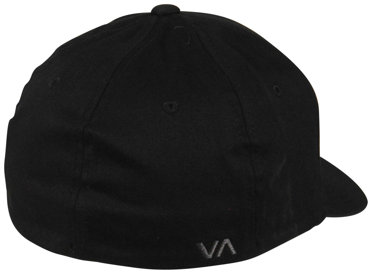 RVCA Flexfit Hat - Black – back view