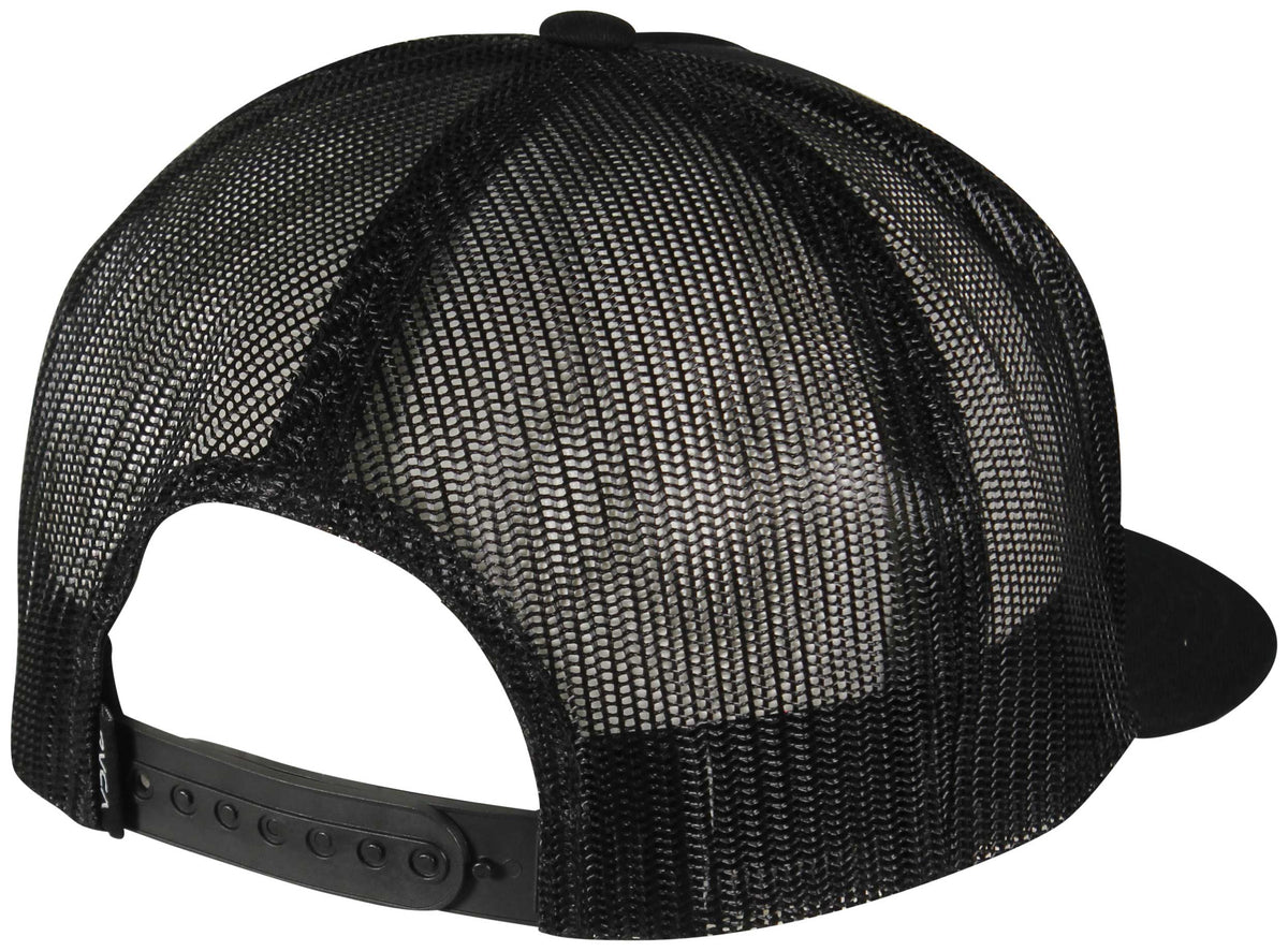 RVCA Islands Patch Trucker Hat - Black – back view