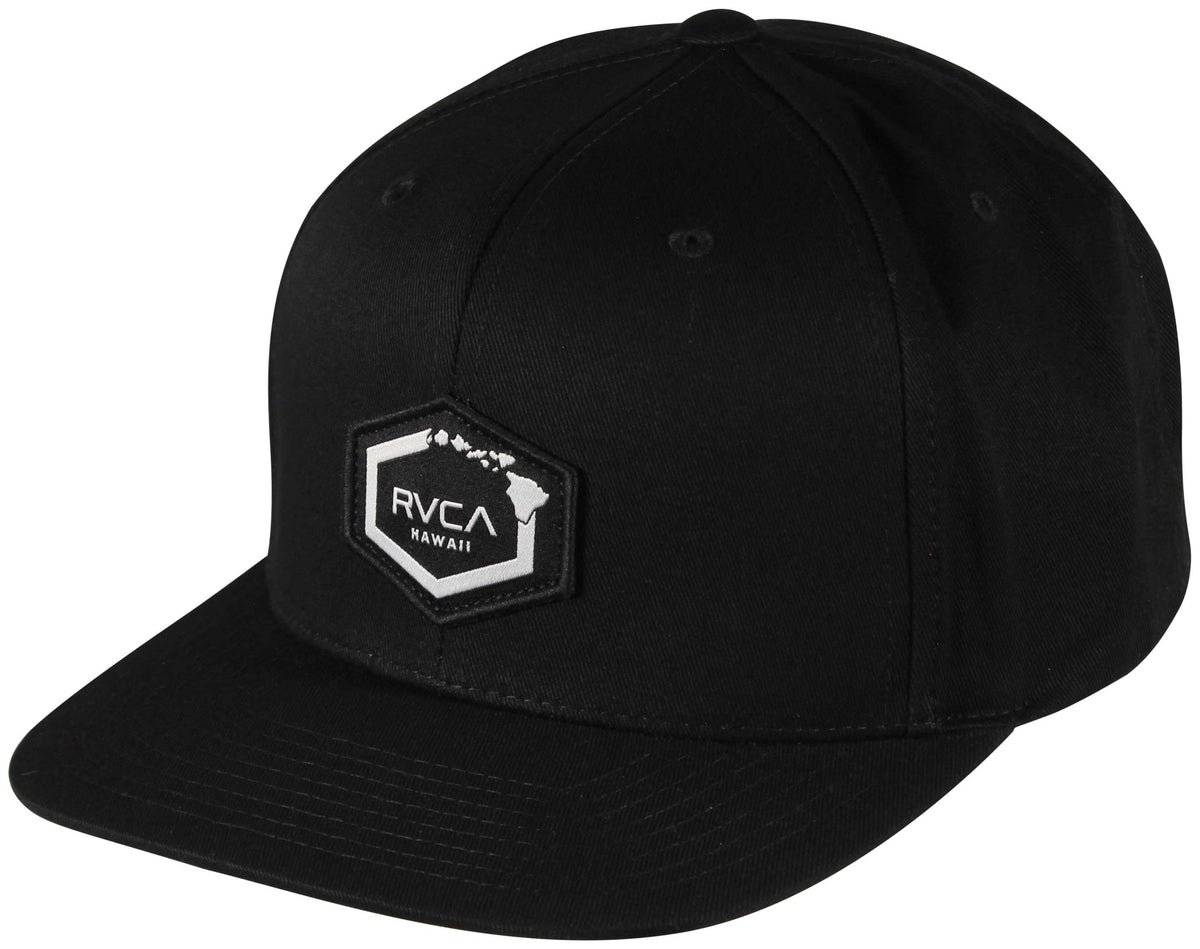 RVCA Islands Hex Snapback Hat - Black