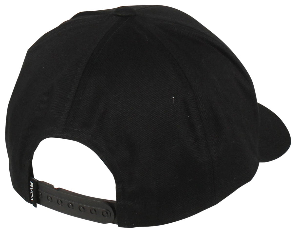RVCA VA Platform Snapback Hat - Black – back view