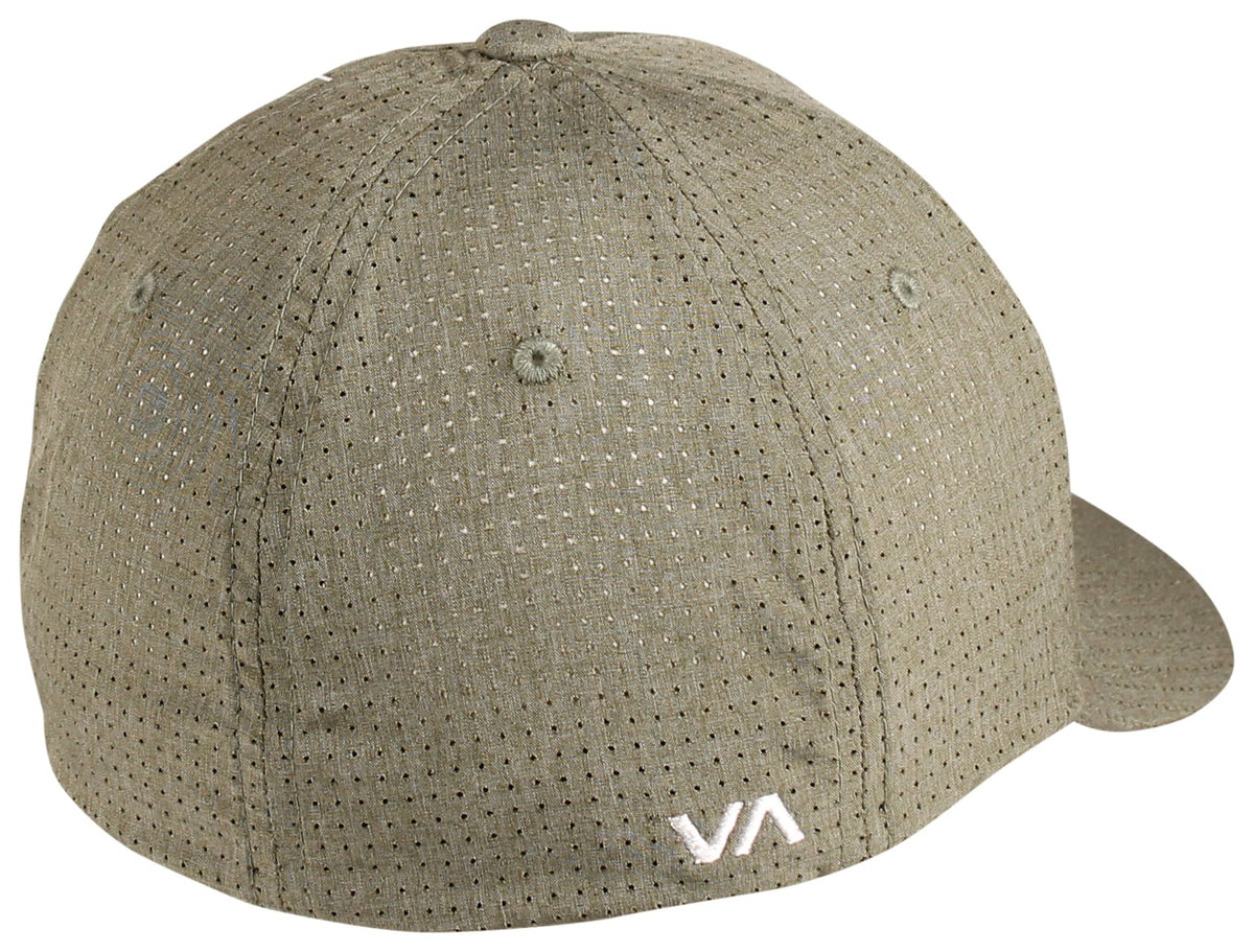 RVCA Shane Flexfit Hat - Dark Olive – back view