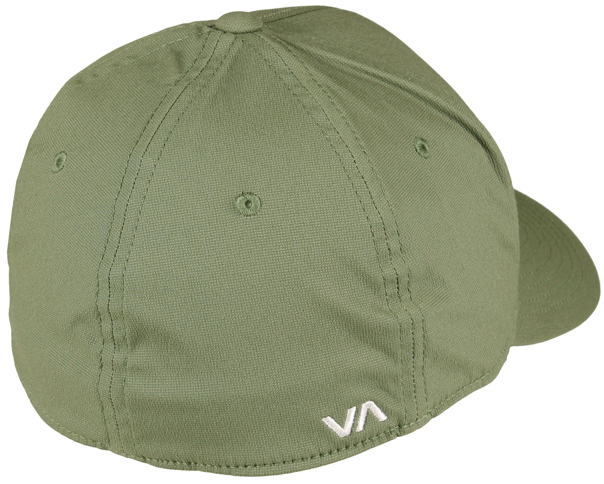 RVCA Seasons Flexfit Hat - Olive – back view