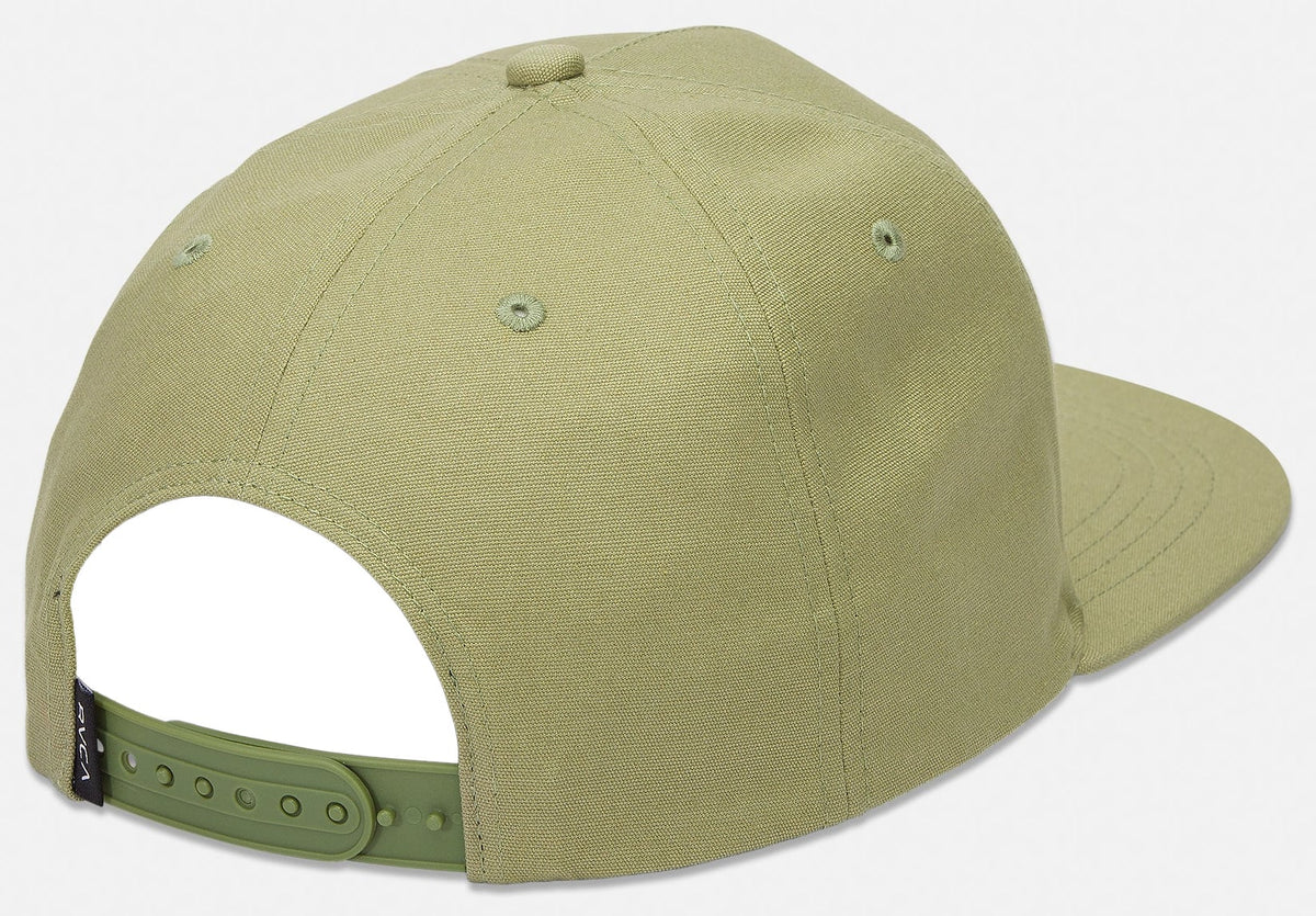 RVCA On Shore Snapback Hat - Ranger Green – back view