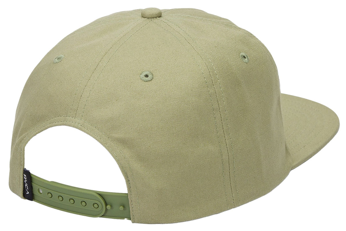 RVCA Rise Cuts Snapback Hat - Ranger Green – back view