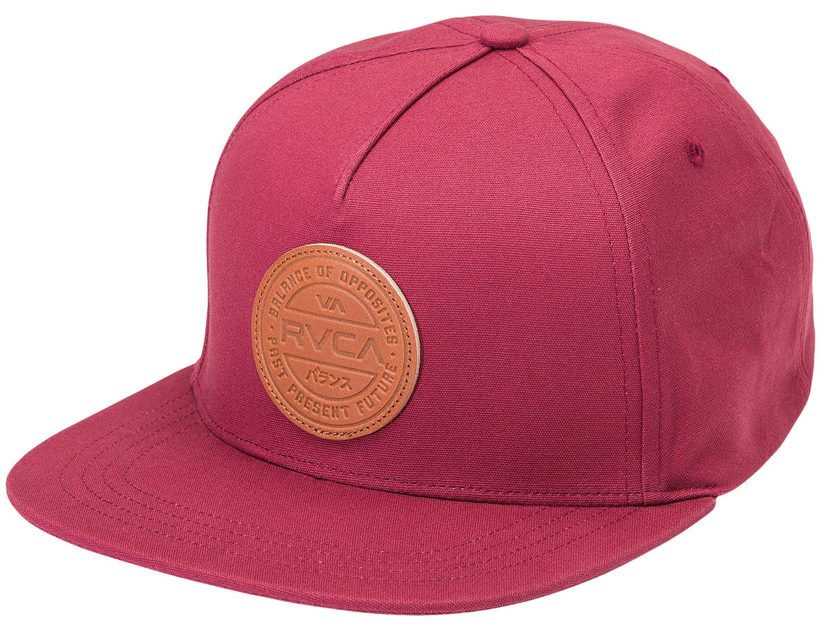 RVCA Fuel Cap Snapback Hat - Red Earth