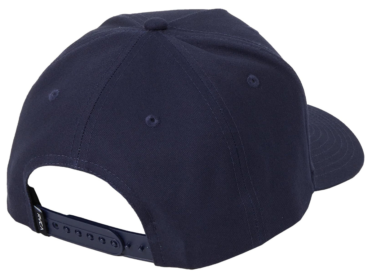 RVCA Majors Snapback Hat - Navy – back view