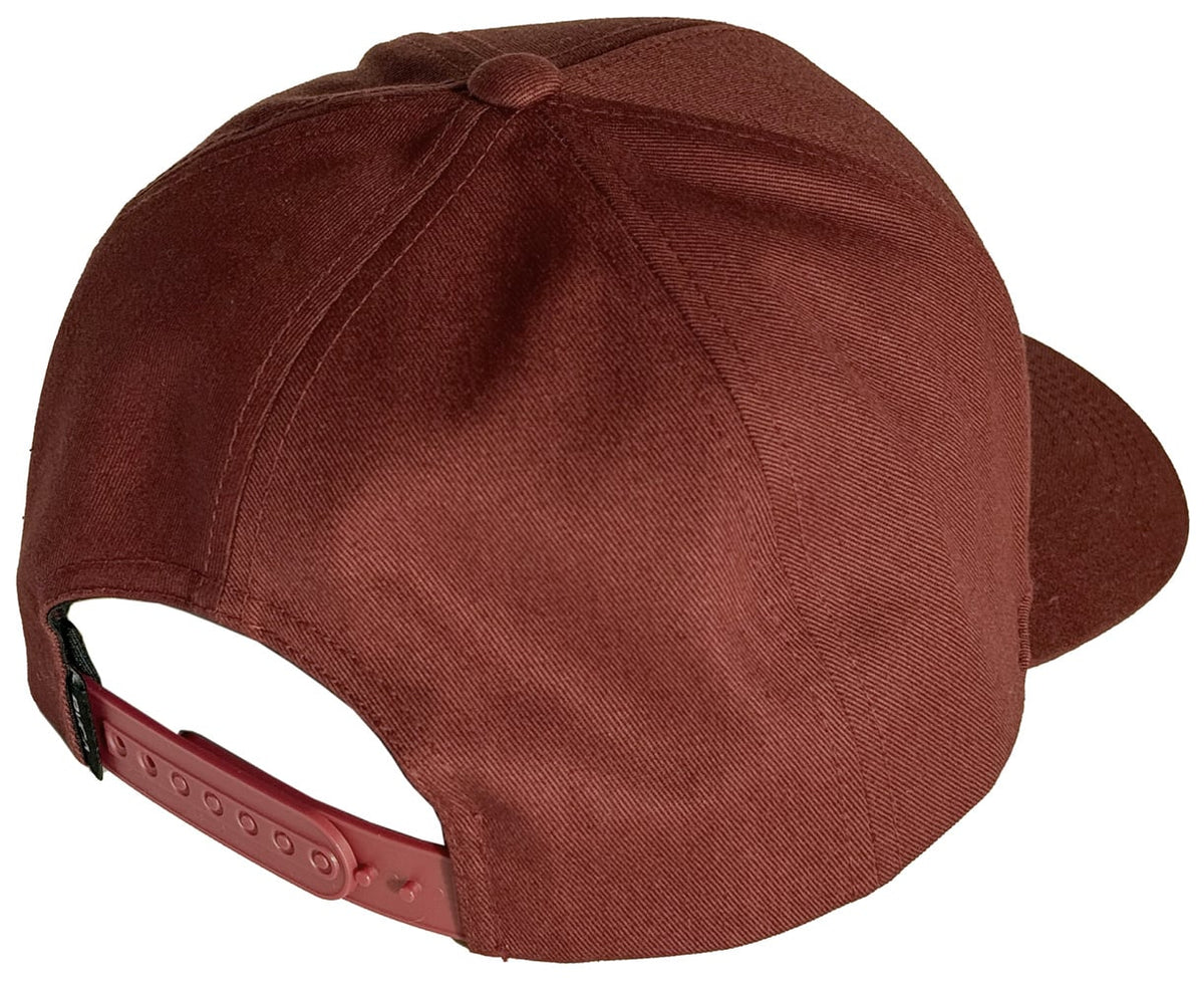 RVCA VA Platform Snapback Hat - Red Earth – back view