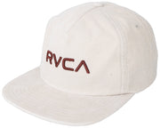 RVCA Big RVCA Cord Snapback Hat - Silver Bleach