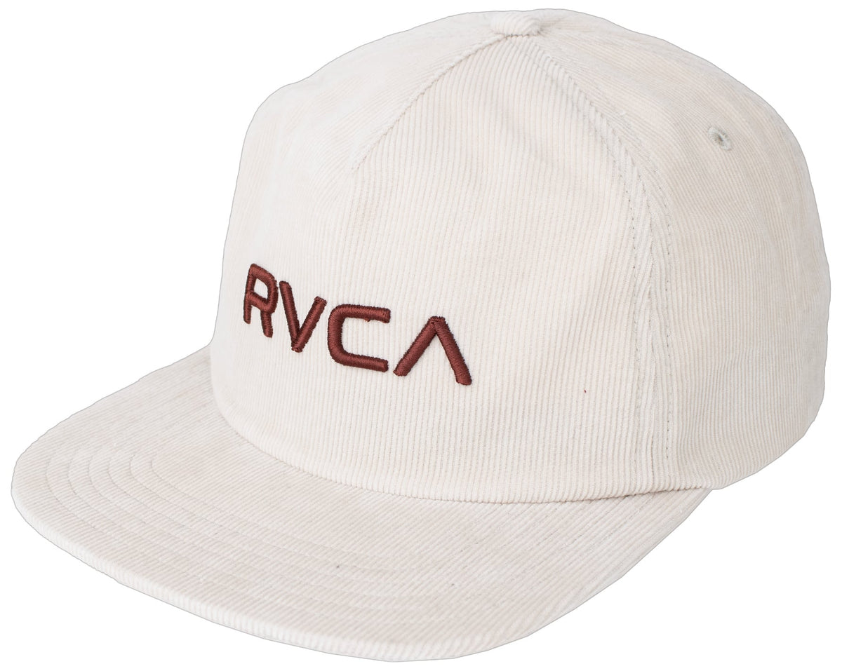 RVCA Big RVCA Cord Snapback Hat - Silver Bleach