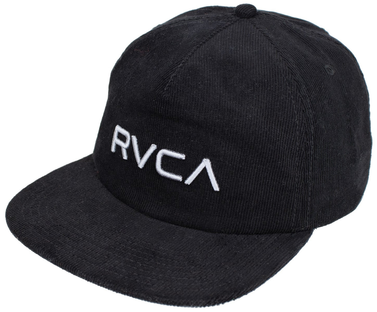 RVCA Big RVCA Cord Snapback Hat - Black