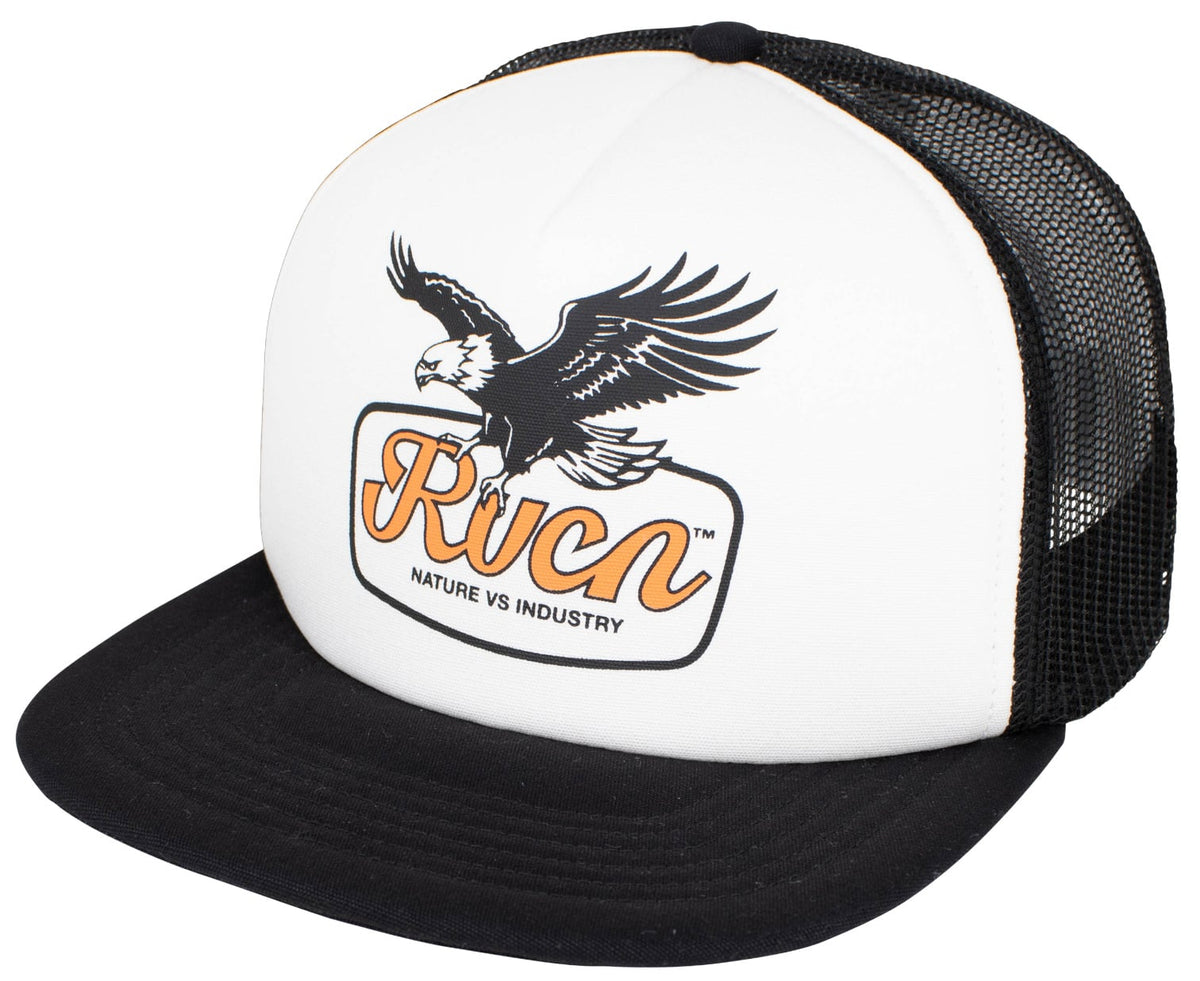 RVCA On Wings Trucker Hat - White / Black