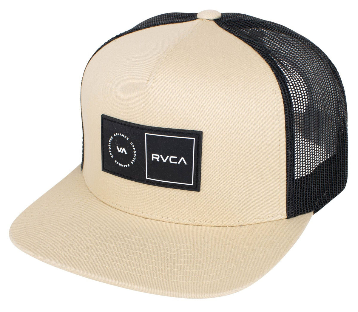 RVCA Men’s Platform Trucker Hat - Mesh Back, Butter