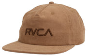 RVCA Big RVCA Cord Snapback Hat - Camel