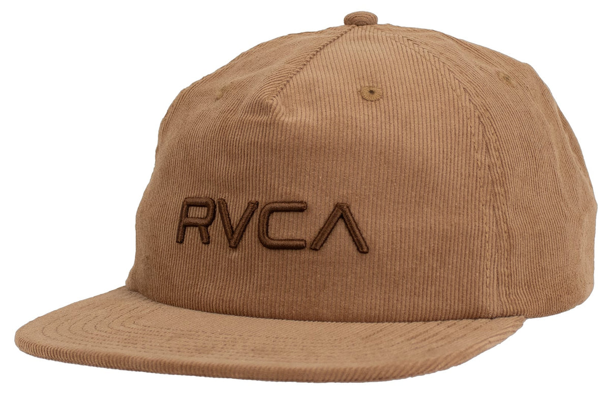 RVCA Big RVCA Cord Snapback Hat - Camel