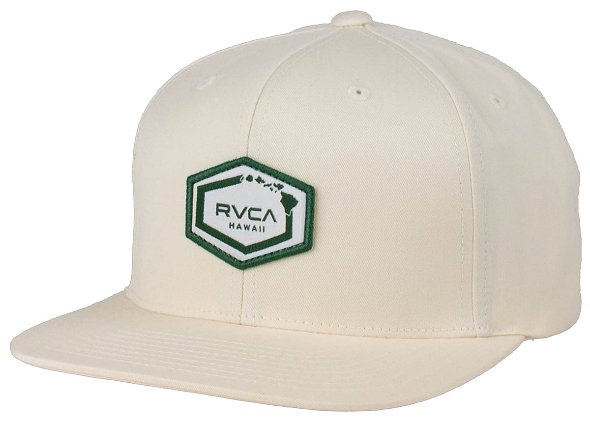 RVCA Island Hex Snapback Hat - Off White