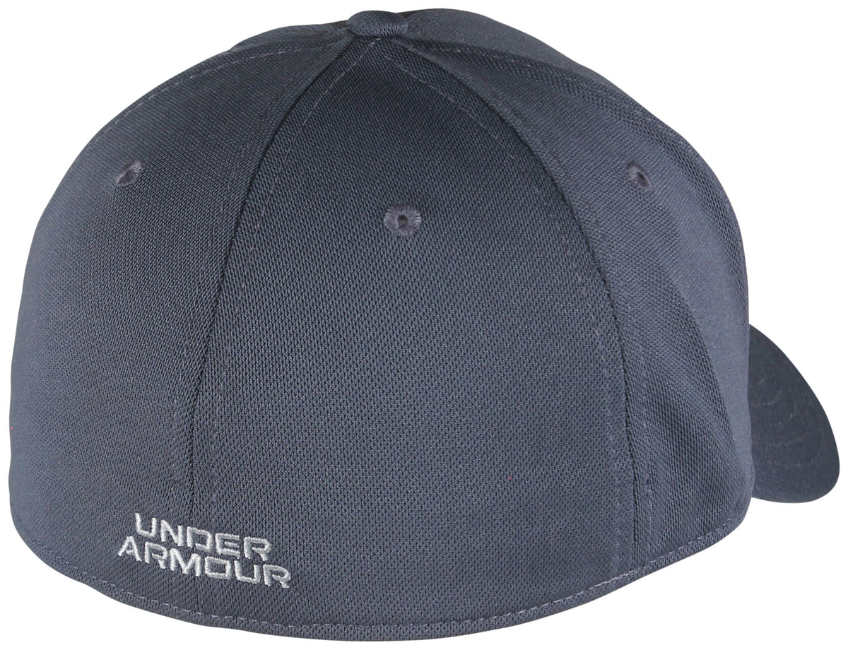 Under Armour Blitzing Hat - Downpour Gray / Harbor Blue – back view