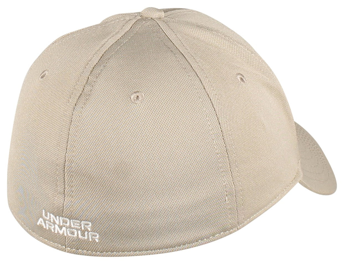 Under Armour Blitzing Hat - City Khaki / White Quartz – back view
