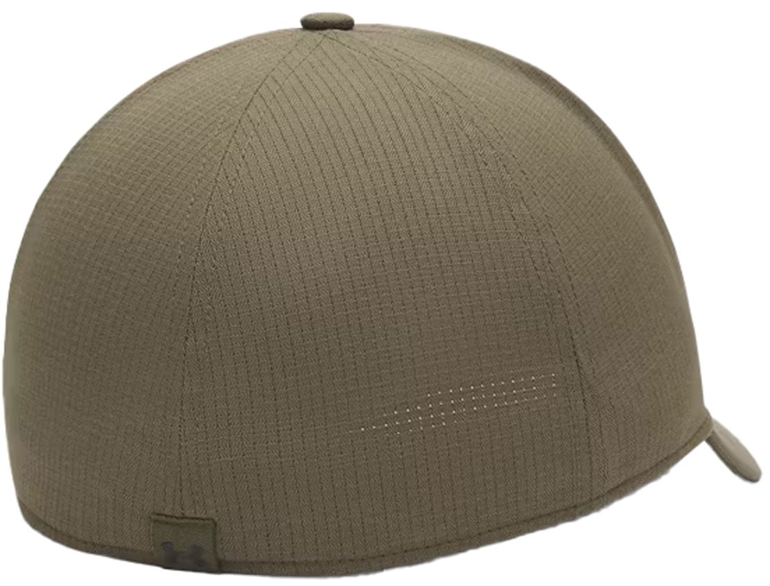 Under Armour ArmourVent Low Men’s Stretch Fit Hat - Breathable Performance, Marine OD Green/Black – back view