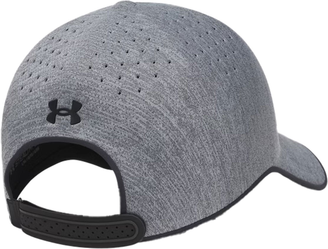 Under Armour StealthForm Uncrushable Unisex Hat - Lightweight Performance, Castlerock / Black – back view