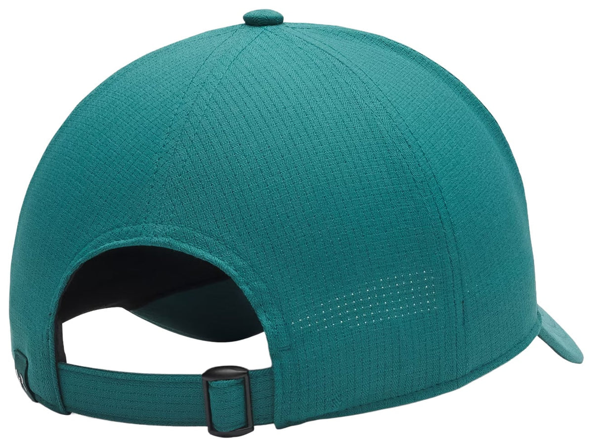 Under Armour ArmourVent Low Men's Adjustable Hat - Rack Green / Black – back view