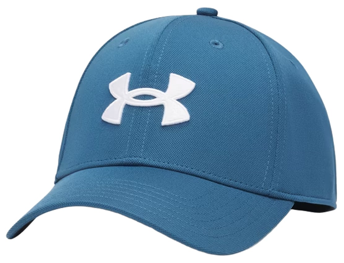 Under Armour Blitzing Low Men’s Hat - Stretch Fit, Wham Blue / White