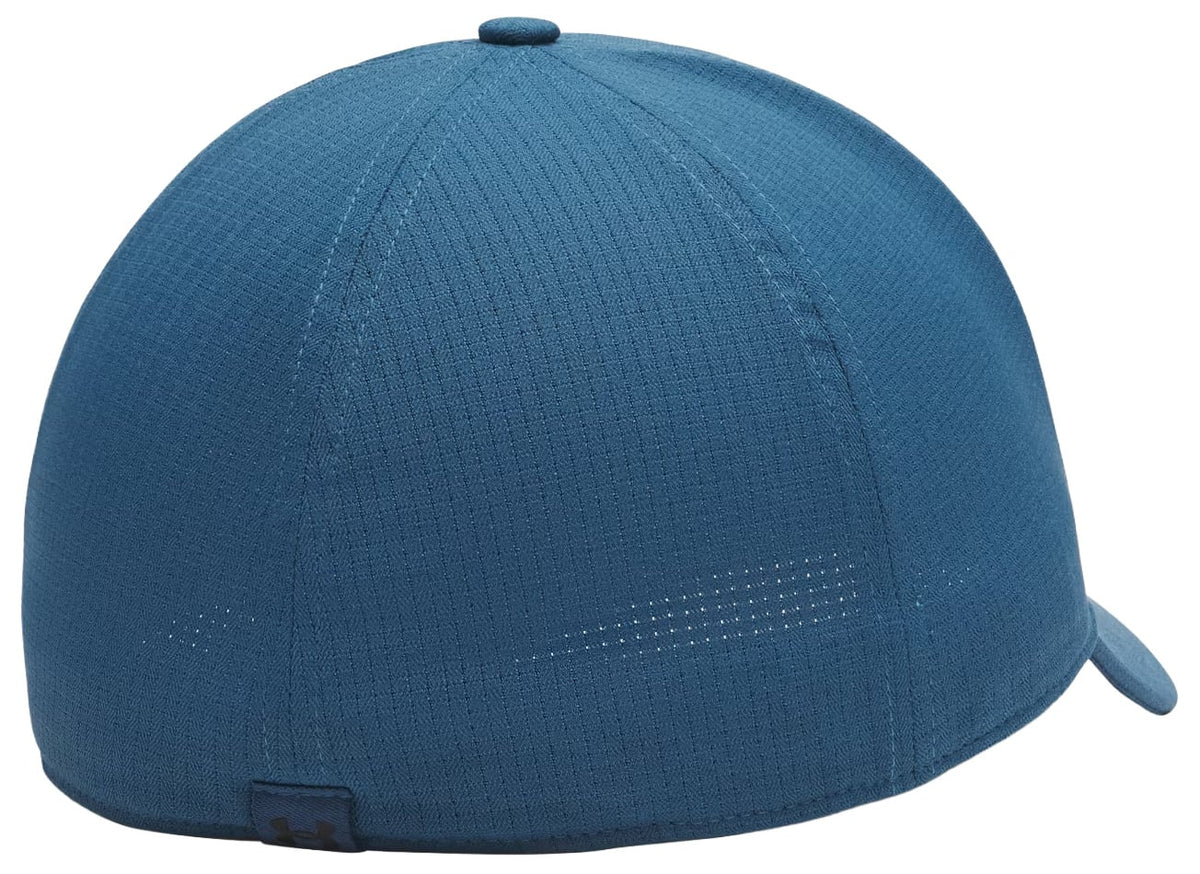 Under Armour ArmourVent Low Men’s Stretch Fit Hat - Breathable Performance, Wham Blue – back view