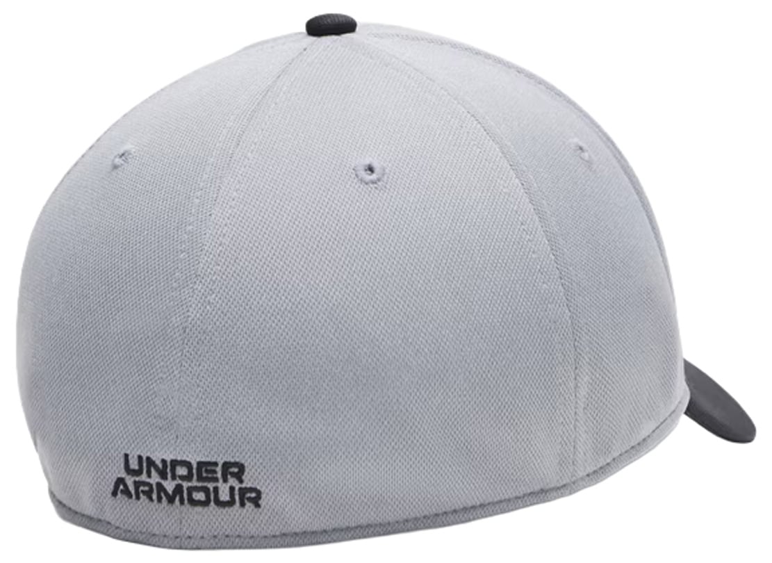 Under Armour Blitzing Low Men’s Hat - Stretch Fit, Steel / Black / Black – back view